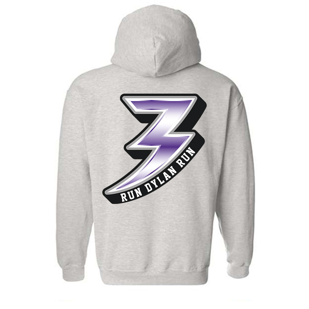 Kansas State - NCAA Football : Dylan Edwards - Ash Grey Graphic Hooded Sweatshirt