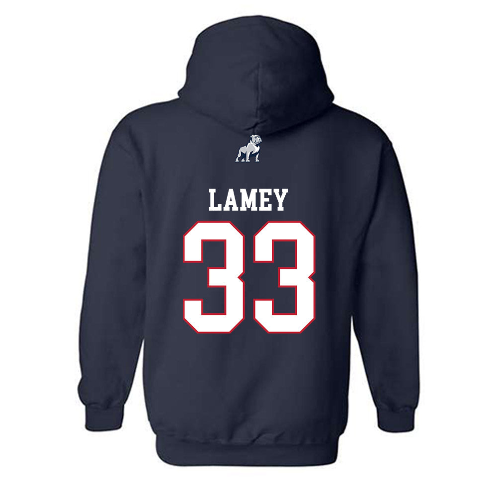 Samford - NCAA Men's Basketball : Zach Lamey - Hooded Sweatshirt-1