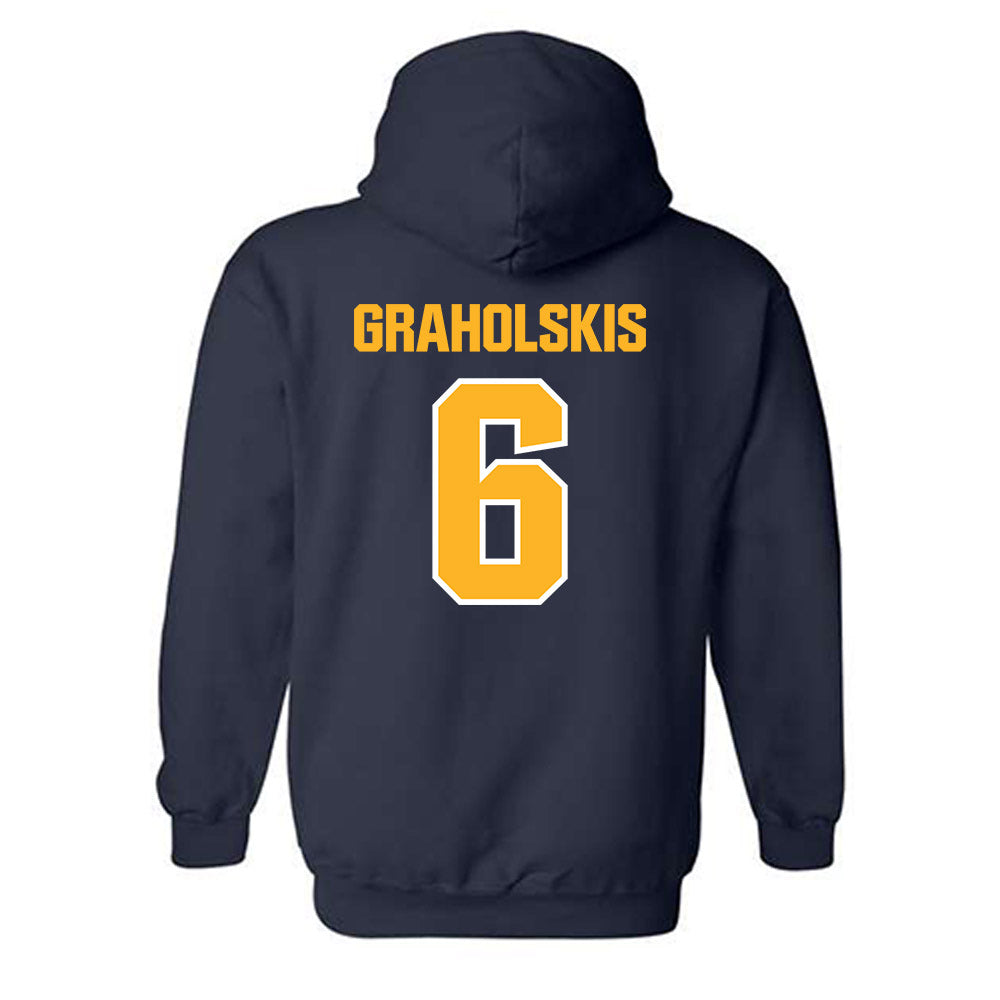 MCLA - NCAA Men's Ice Hockey : Krisjanis Graholskis - Classic Shersey Hooded Sweatshirt-1