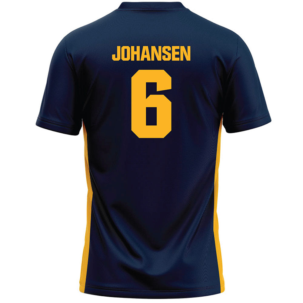 MCLA - NCAA Softball : Juliana Johansen - Navy Lacrosse Jersey -1