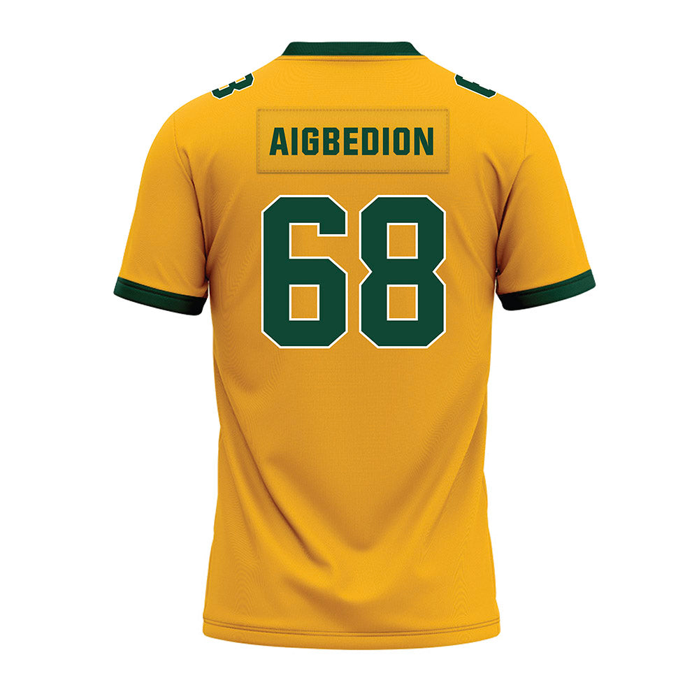 Baylor - NCAA Football : Omarrian Aigbedion - Gold Premium Football Jersey