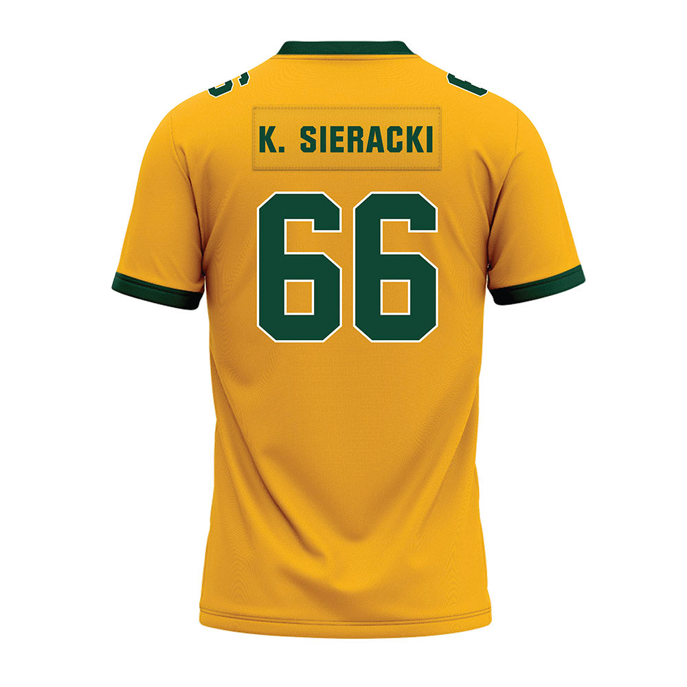 Baylor - NCAA Football : Koltin Sieracki - Gold Premium Football Jersey