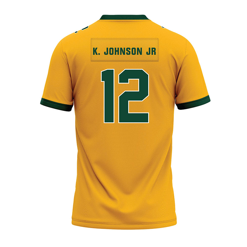 Baylor - NCAA Football : Kelsey K. Johnson JR - Gold Premium Football Jersey