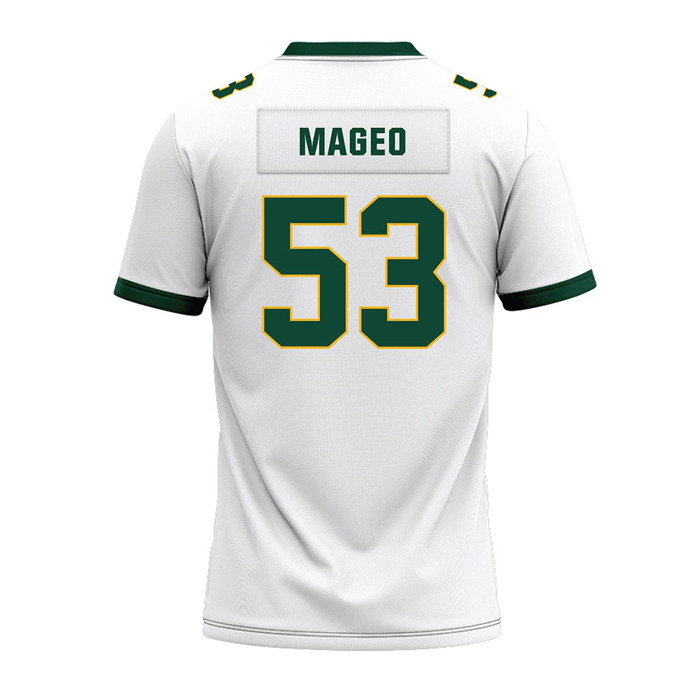 Baylor - NCAA Football : Ronnie Mageo - White Premium Football Jersey