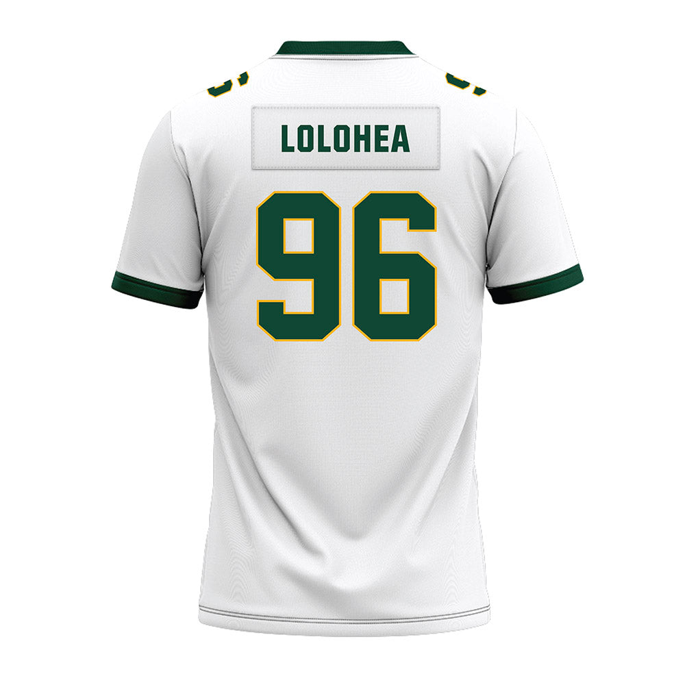 Baylor - NCAA Football : Tonga Lolohea - White Premium Football Jersey