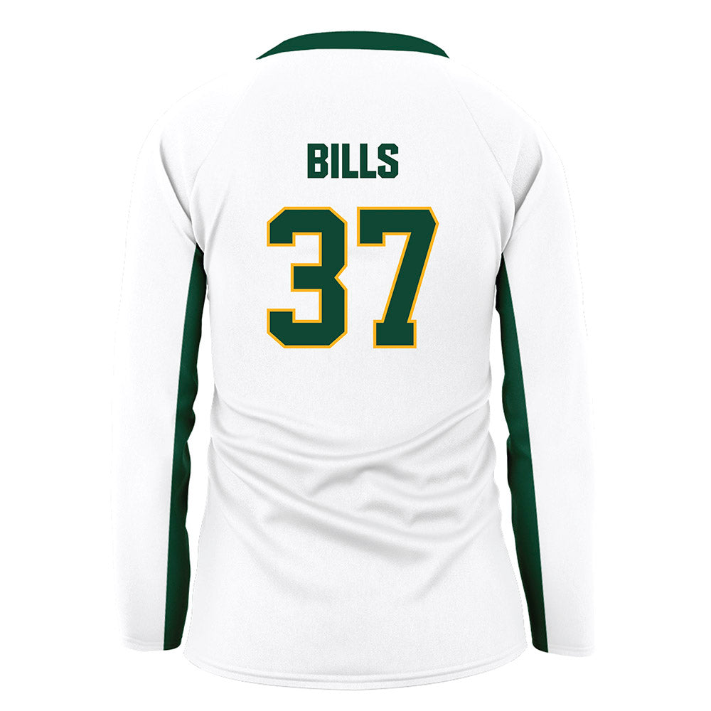 Baylor - NCAA Women's Volleyball : Halle Bills - White Volleyball Jersey-1