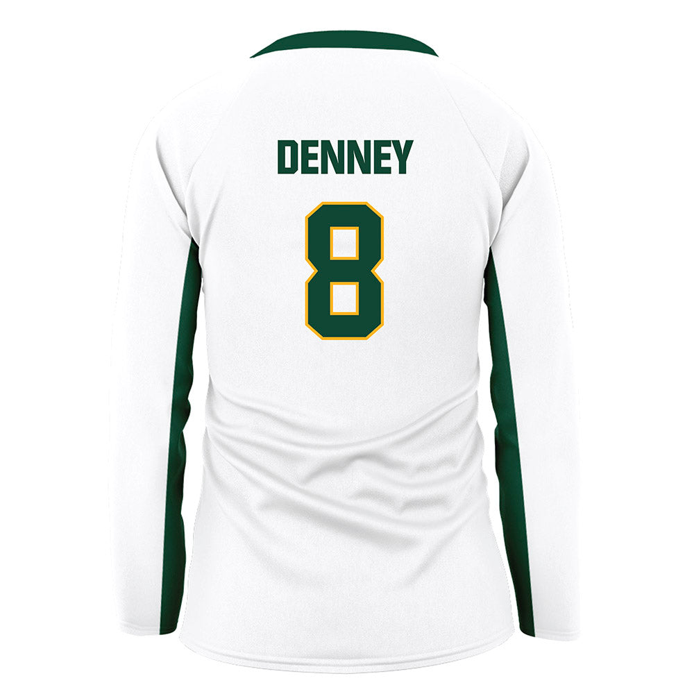 Baylor - NCAA Women's Volleyball : Bri Denney - White Volleyball Jersey-1