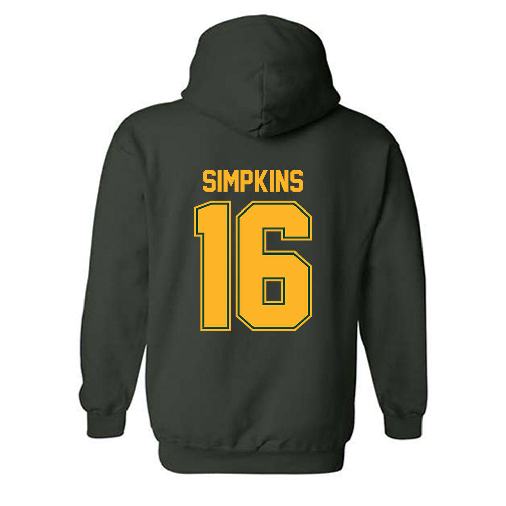 Baylor - NCAA Football : Kendrick Simpkins - Classic Shersey Hooded Sweatshirt