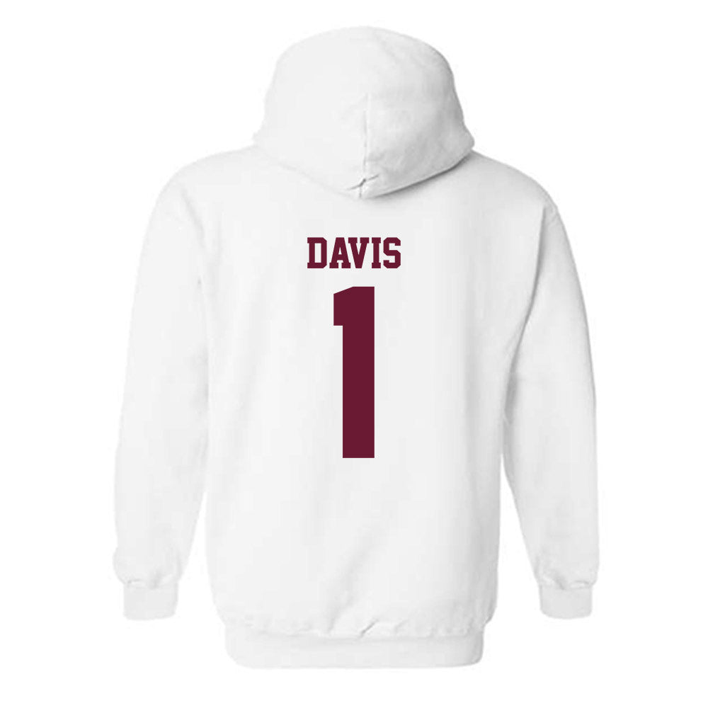 AAMU - NCAA Men's Basketball : Koron Davis - Classic Shersey Hooded Sweatshirt-1