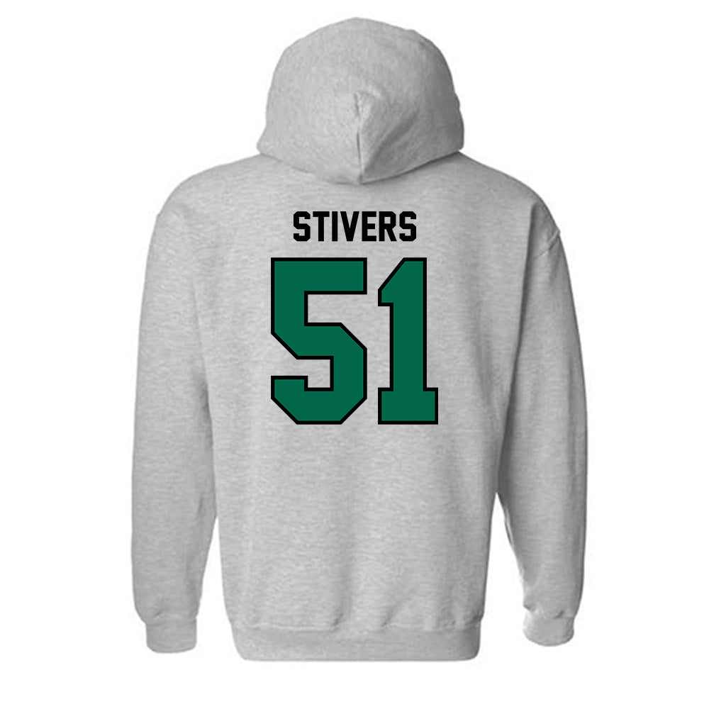 Tulane - NCAA Football : John Stivers - Classic Shersey Hooded Sweatshirt-1