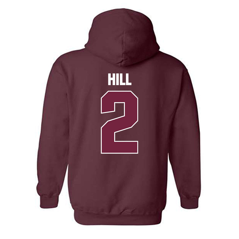 SIU Carbondale - NCAA Football : Naz Hill - Classic Shersey Hooded Sweatshirt-1