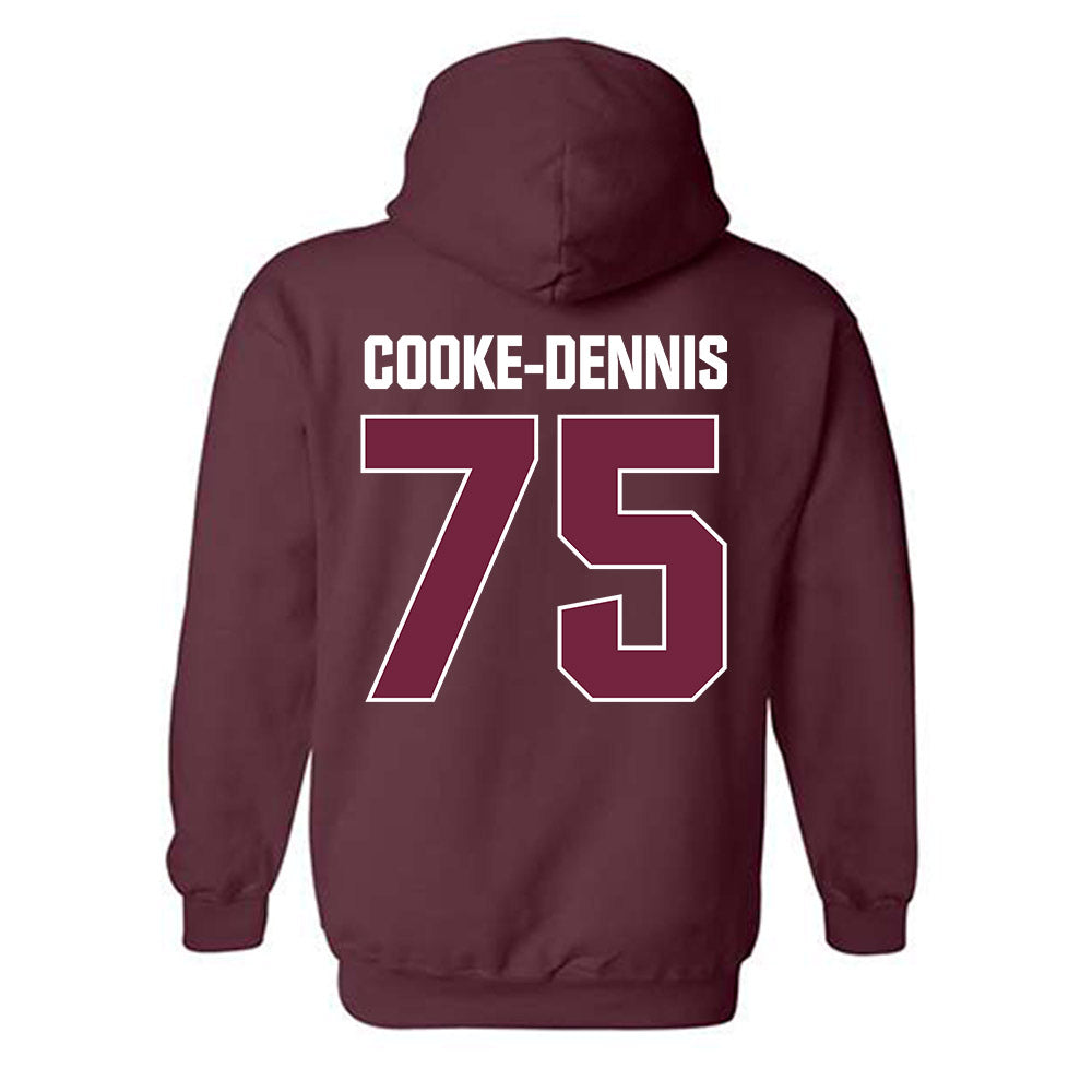 SIU Carbondale - NCAA Football : Tristan Cooke-Dennis - Classic Shersey Hooded Sweatshirt-1