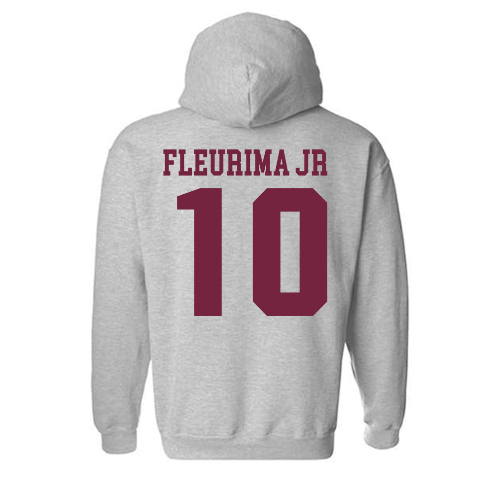 SIU Carbondale - NCAA Football : Bernadin Fleurima Jr - Classic Shersey Hooded Sweatshirt-1