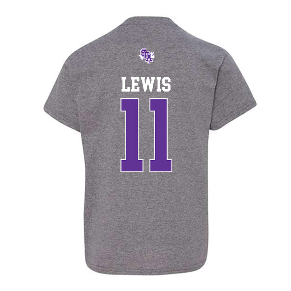 SFA - NCAA Football : Lane Lewis - Youth T-Shirt-1