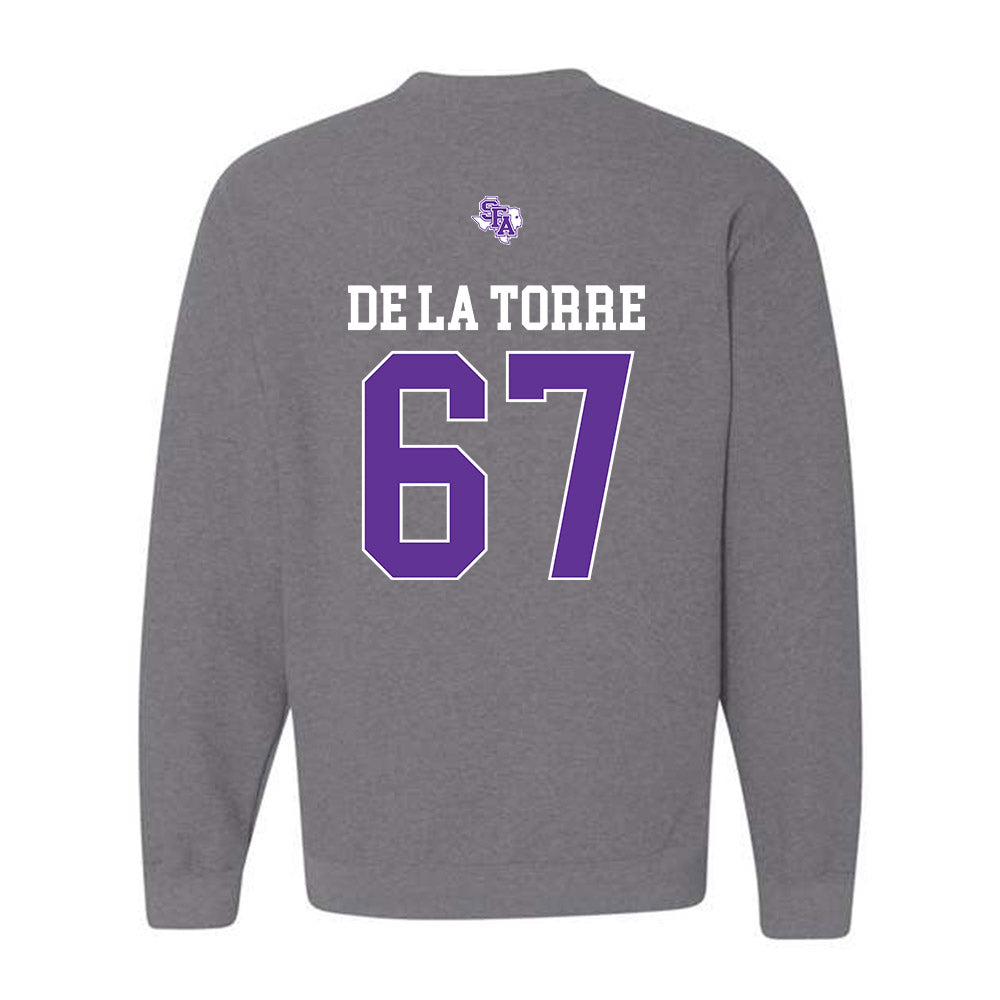 SFA - NCAA Football : Kolt De La Torre - Crewneck Sweatshirt-1