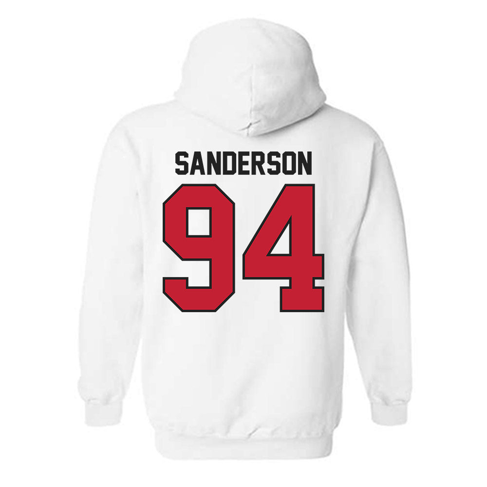 Ball State - NCAA Football : Hunter Sanderson - Hooded Sweatshirt-1