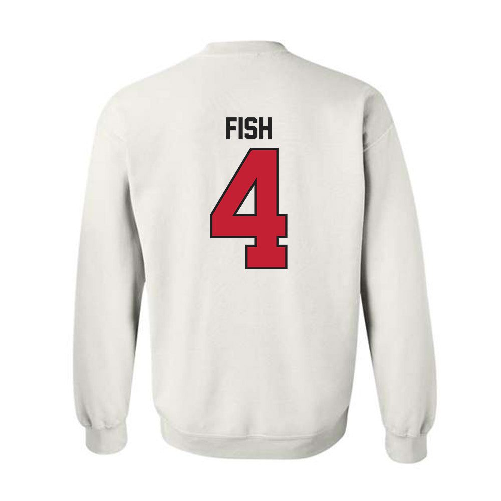 Ball State - NCAA Men's Basketball : Kayden Fish - Crewneck Sweatshirt-1