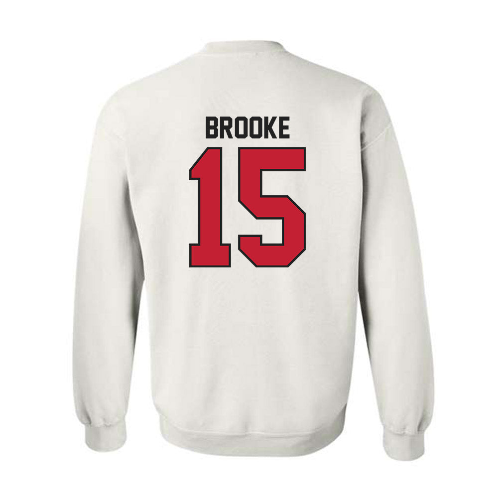 Ball State - NCAA Women's Basketball : Ashlynn Brooke - Crewneck Sweatshirt-1