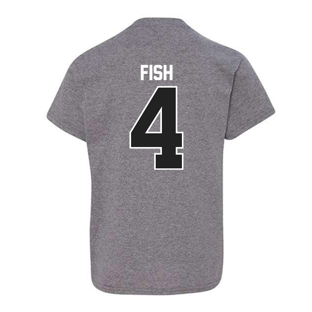 Ball State - NCAA Men's Basketball : Kayden Fish - Youth T-Shirt-1