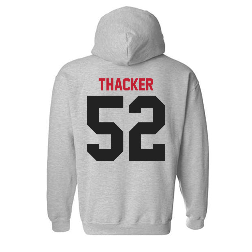 Ball State - NCAA Football : Michael Thacker - Hooded Sweatshirt-1