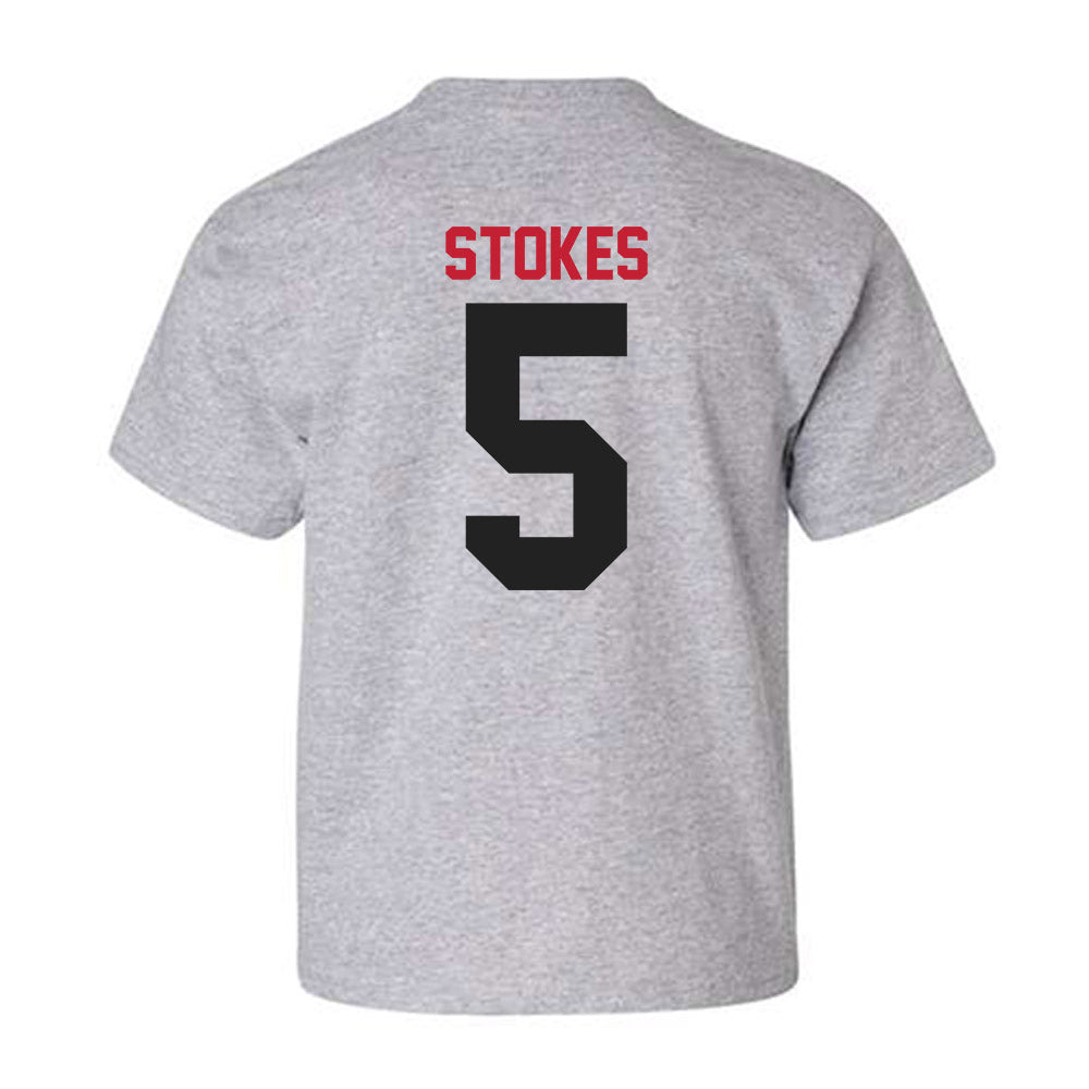 Ball State - NCAA Baseball : Taber Stokes - Youth T-Shirt-1