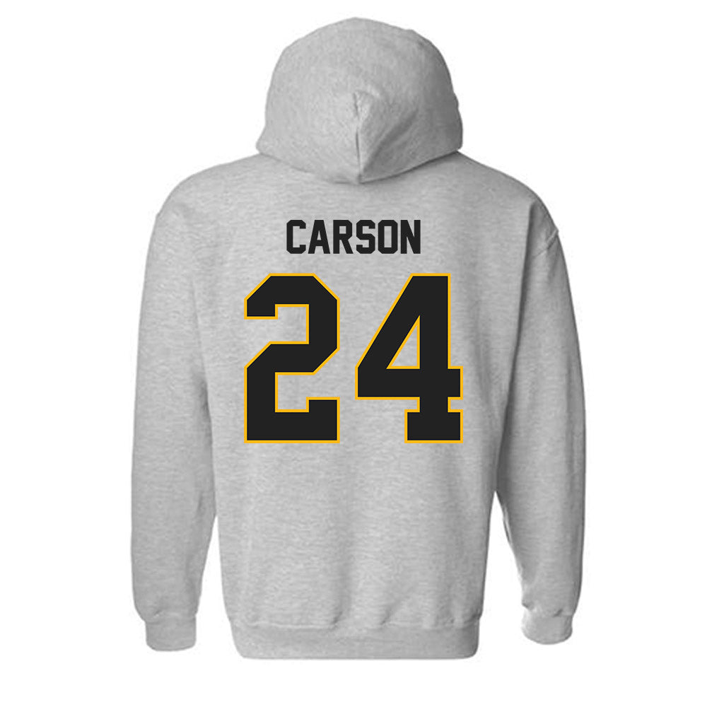 Adelphi - NCAA Men's Basketball : London Carson - Classic Shersey Hooded Sweatshirt-1
