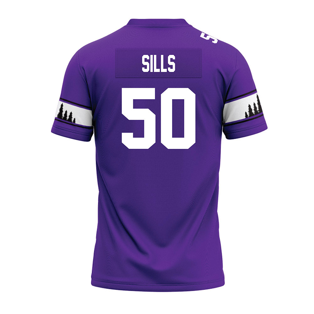 SFA - NCAA Football : Wiley Sills - Premium Football Jersey-1