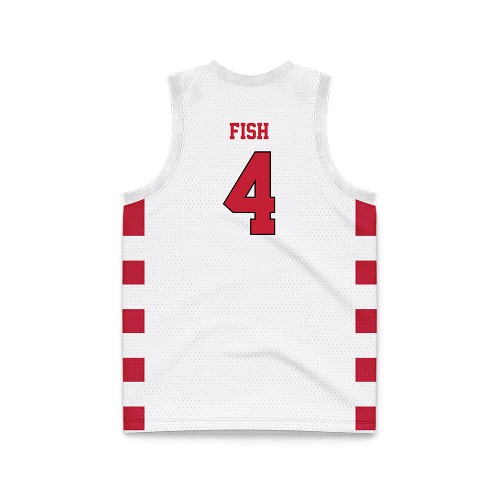 Ball State - NCAA Men's Basketball : Kayden Fish - Basketball Jersey-1