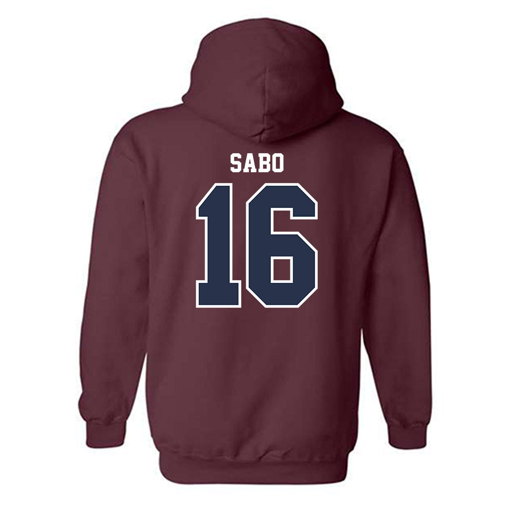 FDU - NCAA Baseball : Evan Sabo - Classic Shersey Hooded Sweatshirt-1
