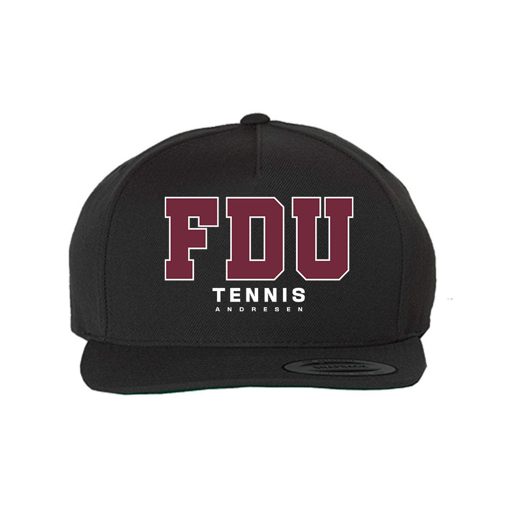 FDU - NCAA Men's Tennis : Jaden Andresen - Snapback Hat-0