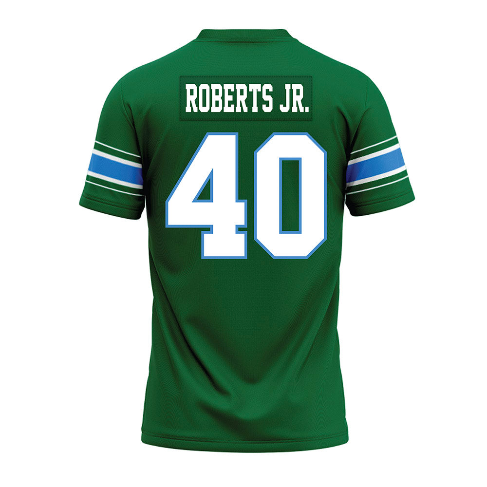 Tulane - NCAA Football : Warren Roberts Jr. - Green Premium Football Jersey-1