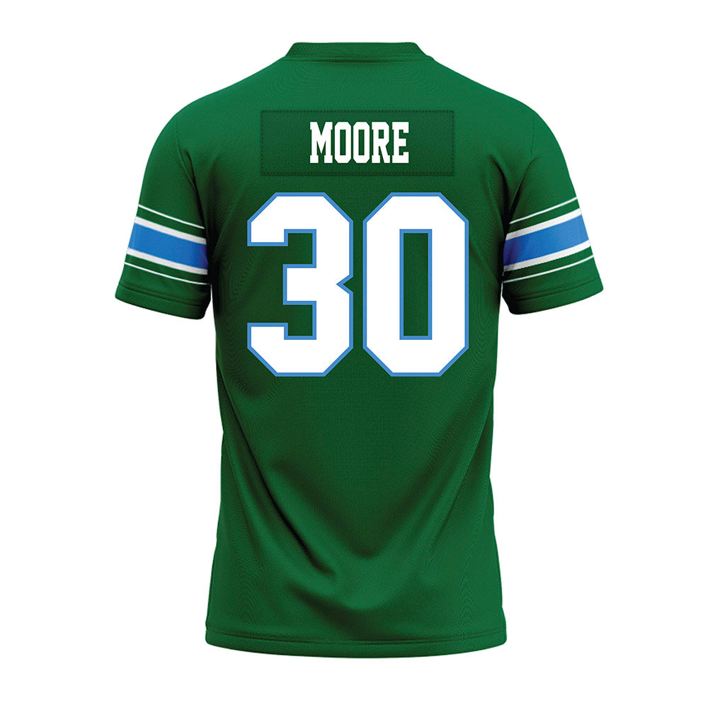 Tulane - NCAA Football : Joshua Moore - Green Premium Football Jersey