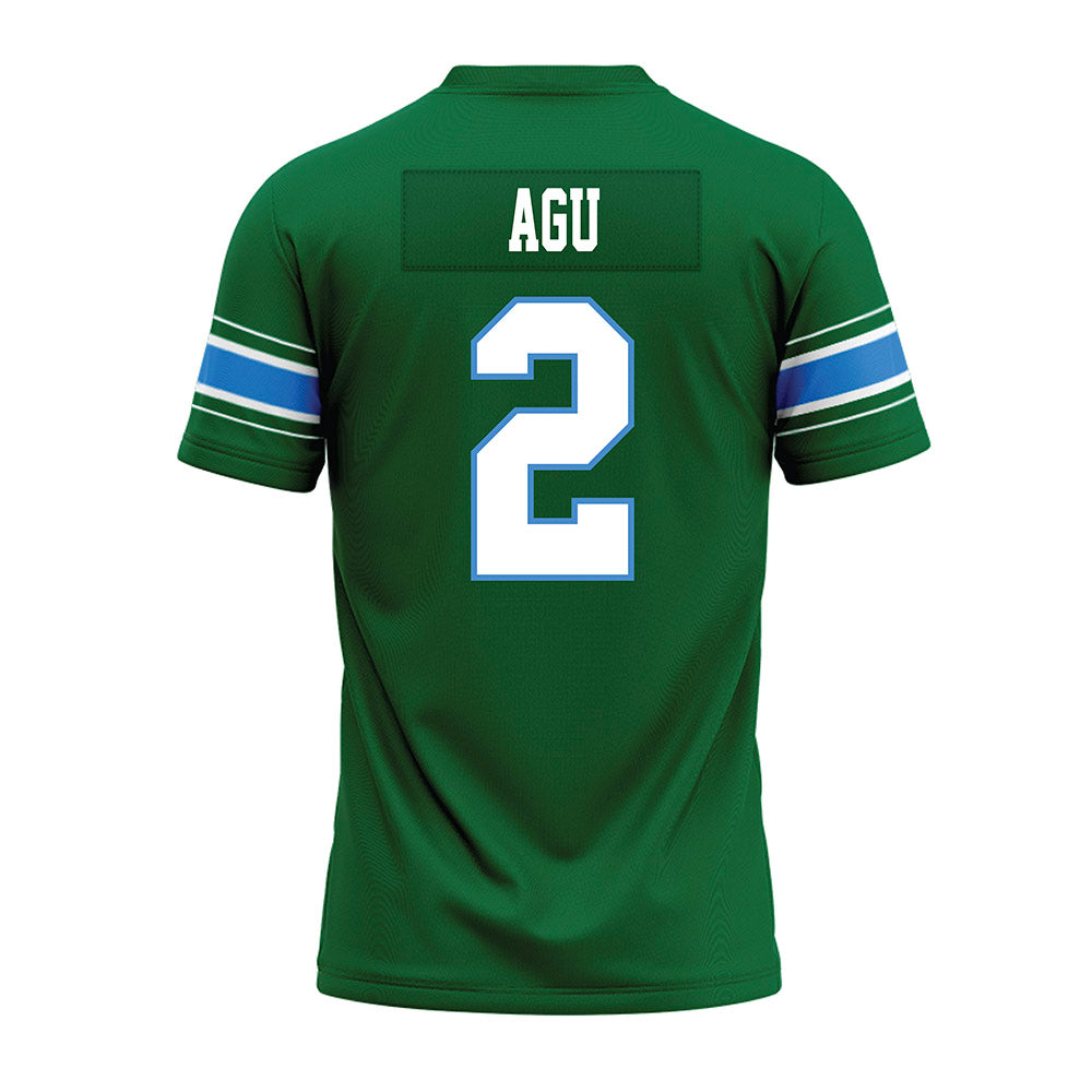 Tulane - NCAA Football : Dickson Agu - Green Premium Football Jersey-1