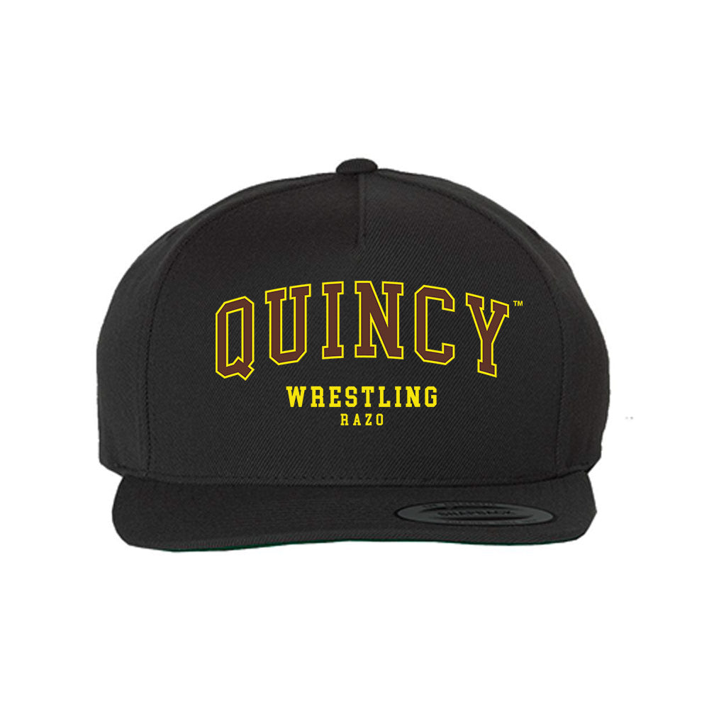 Quincy - NCAA Wrestling : Saul Razo - Snapback Hat-0