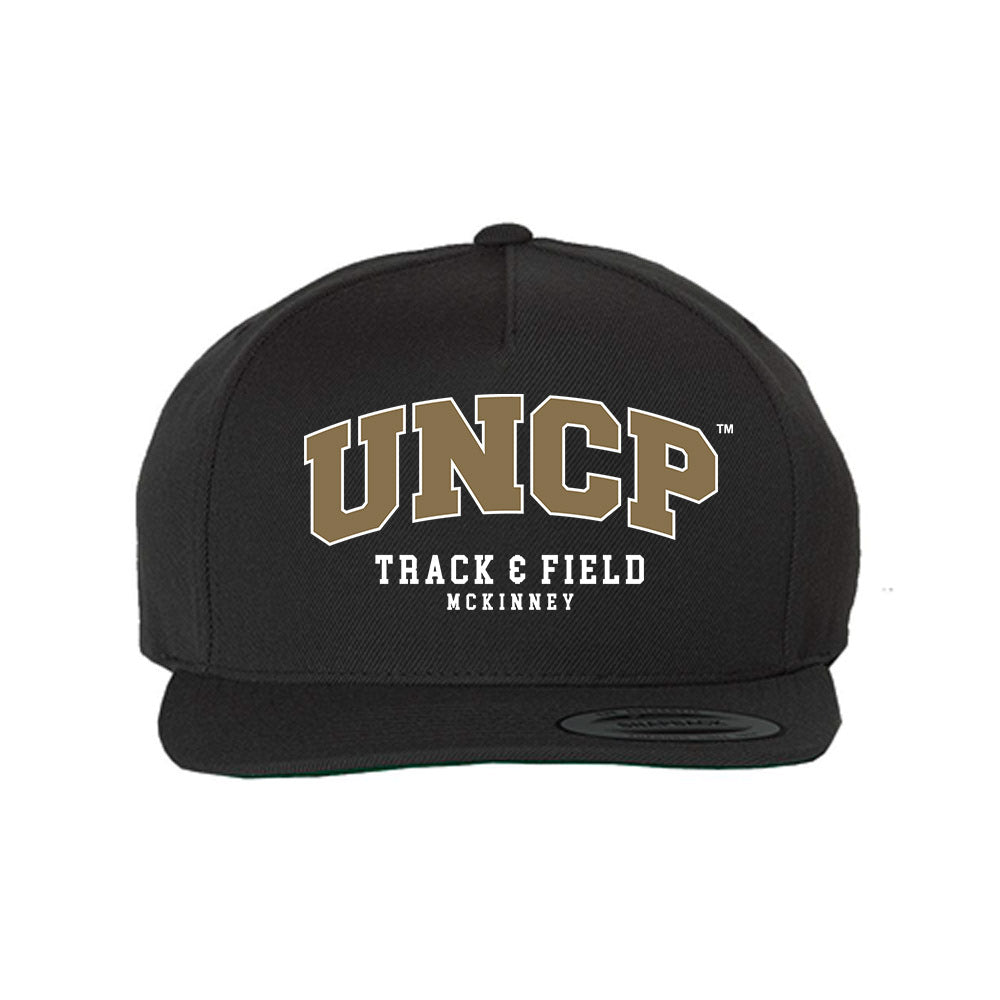 UNC Pembroke - NCAA Men's Track & Field : Calen McKinney - Snapback Hat-0