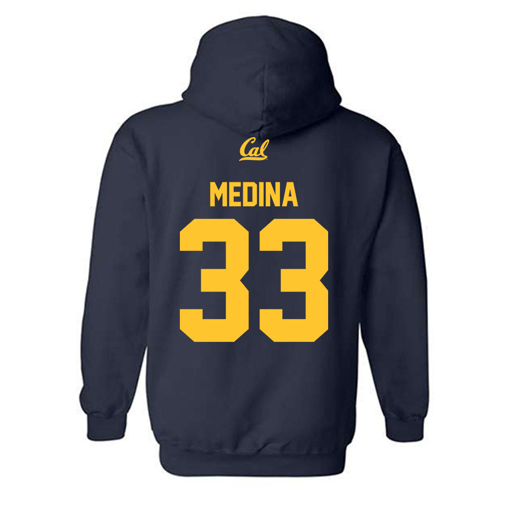 UC Berkeley - NCAA Softball : Holly Medina - Sports Shersey Hooded Sweatshirt-1
