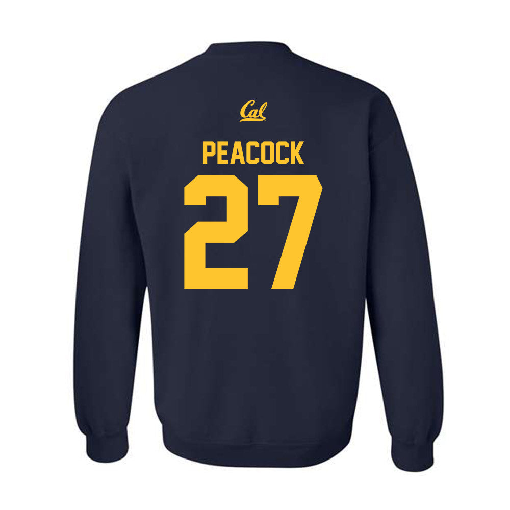 UC Berkeley - NCAA Softball : Taylor Peacock - Sports Shersey Crewneck Sweatshirt-1
