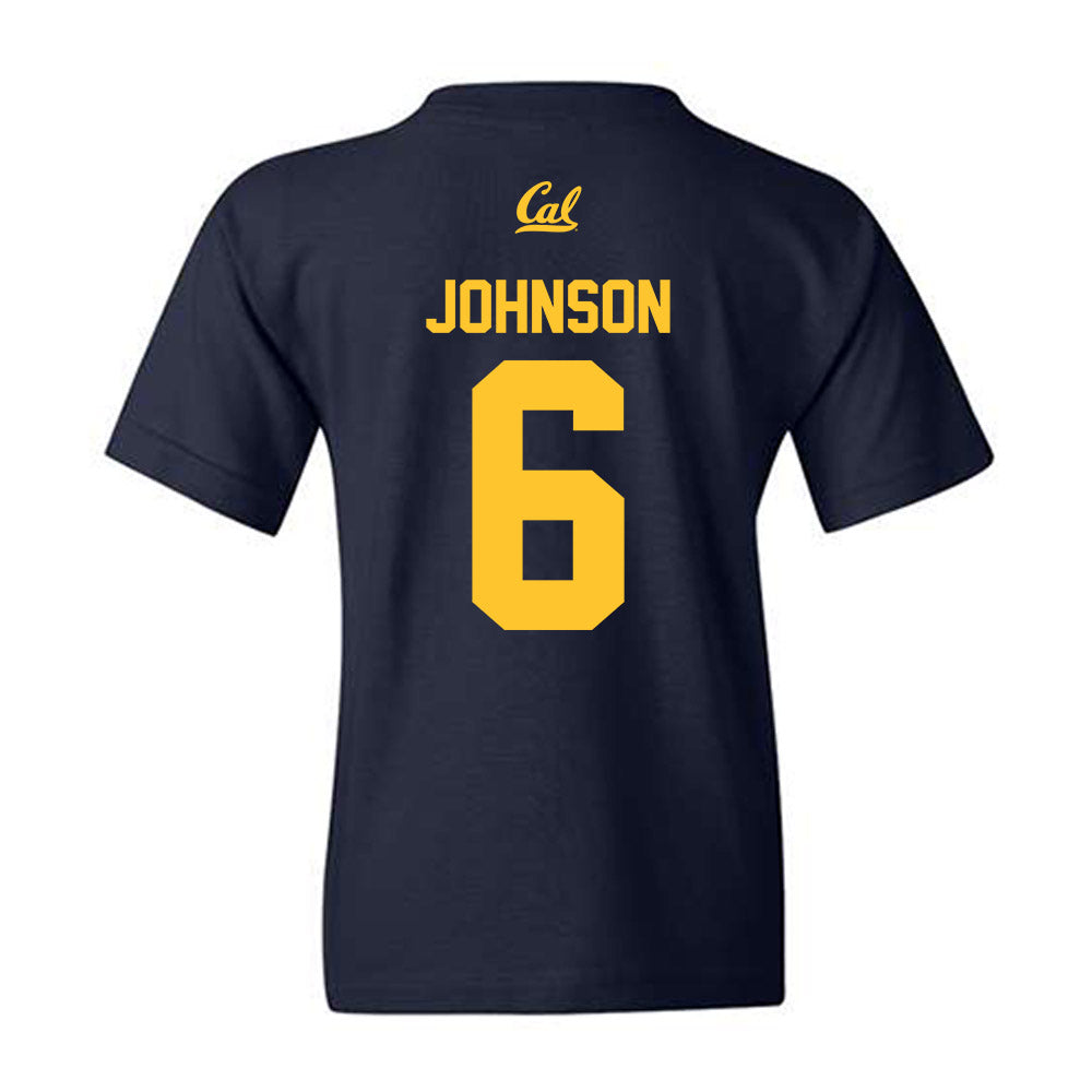 UC Berkeley - NCAA Softball : D'Auna Johnson - Sports Shersey Youth T-Shirt-1