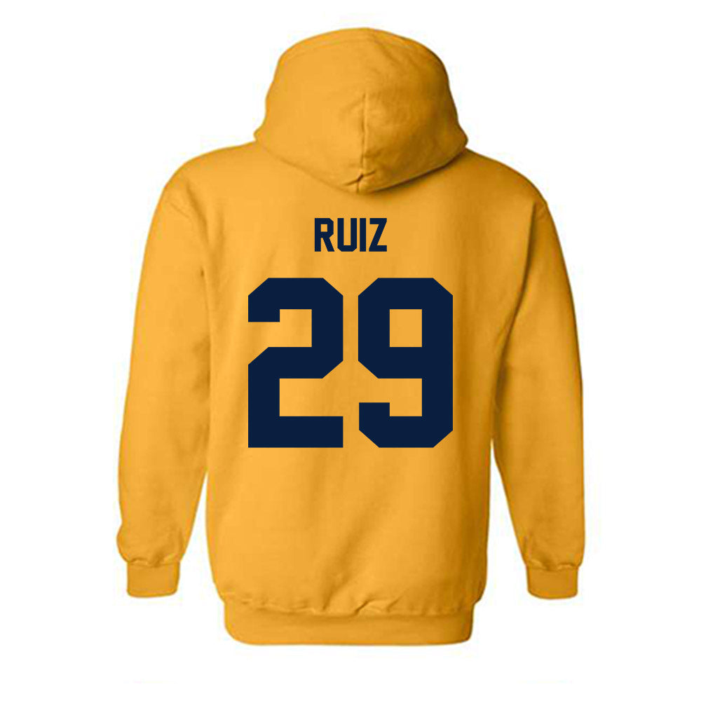 UC Berkeley - NCAA Men's Soccer : Nico Ruiz - Sports Shersey Hooded Sweatshirt-1