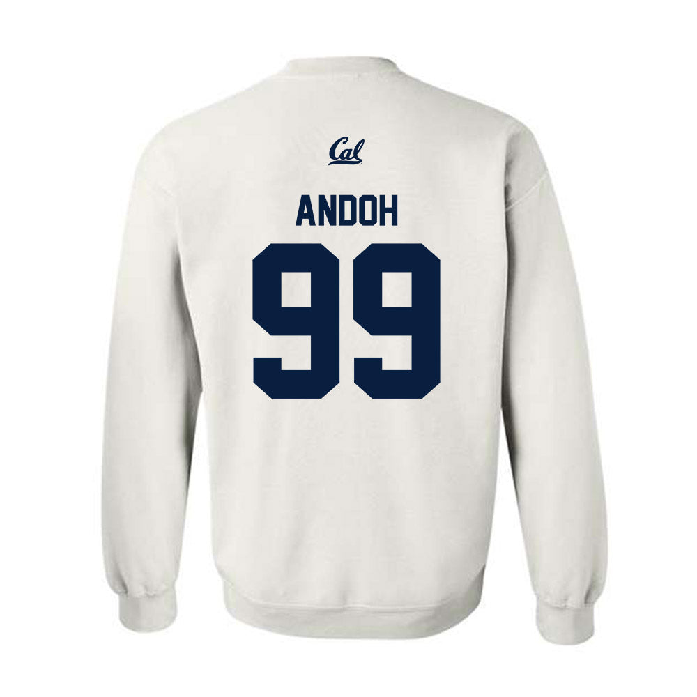 UC Berkeley - NCAA Men's Soccer : Zack Andoh - Sports Shersey Crewneck Sweatshirt-1