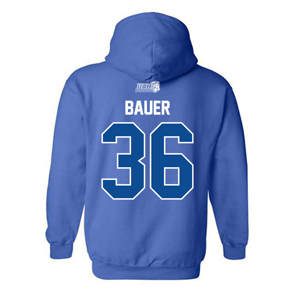 UAH - NCAA Men's Lacrosse : Andrew Bauer - Classic Shersey Hooded Sweatshirt-1