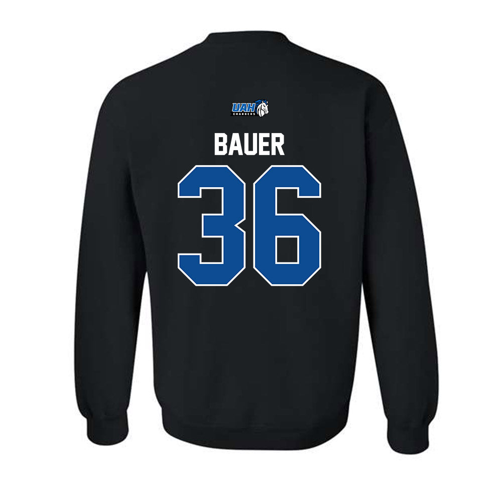UAH - NCAA Men's Lacrosse : Andrew Bauer - Classic Shersey Crewneck Sweatshirt-1