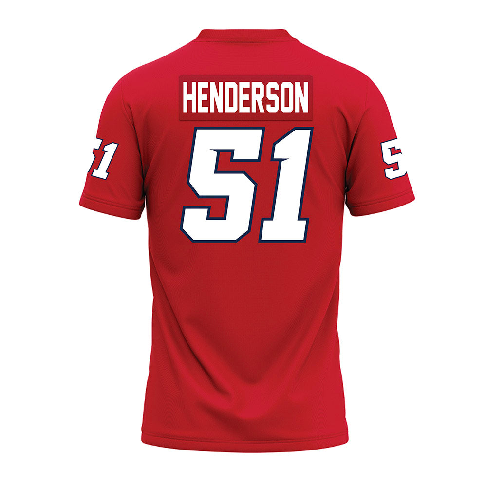 Fresno State - NCAA Football : Braylan Henderson - Red Premium Football Jersey-1