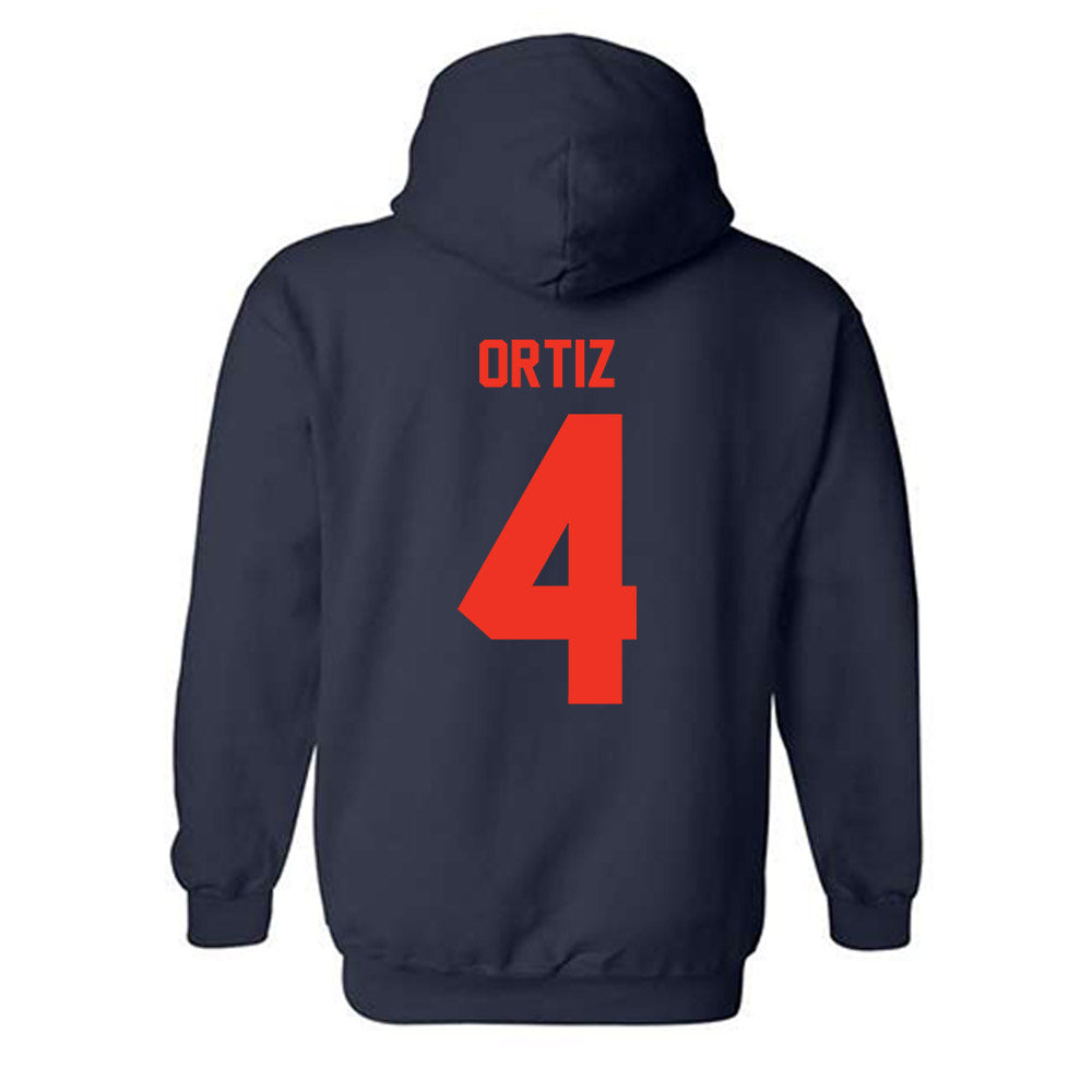 Syracuse - NCAA Women's Volleyball : Emma Ortiz - Classic Shersey Hooded Sweatshirt-1
