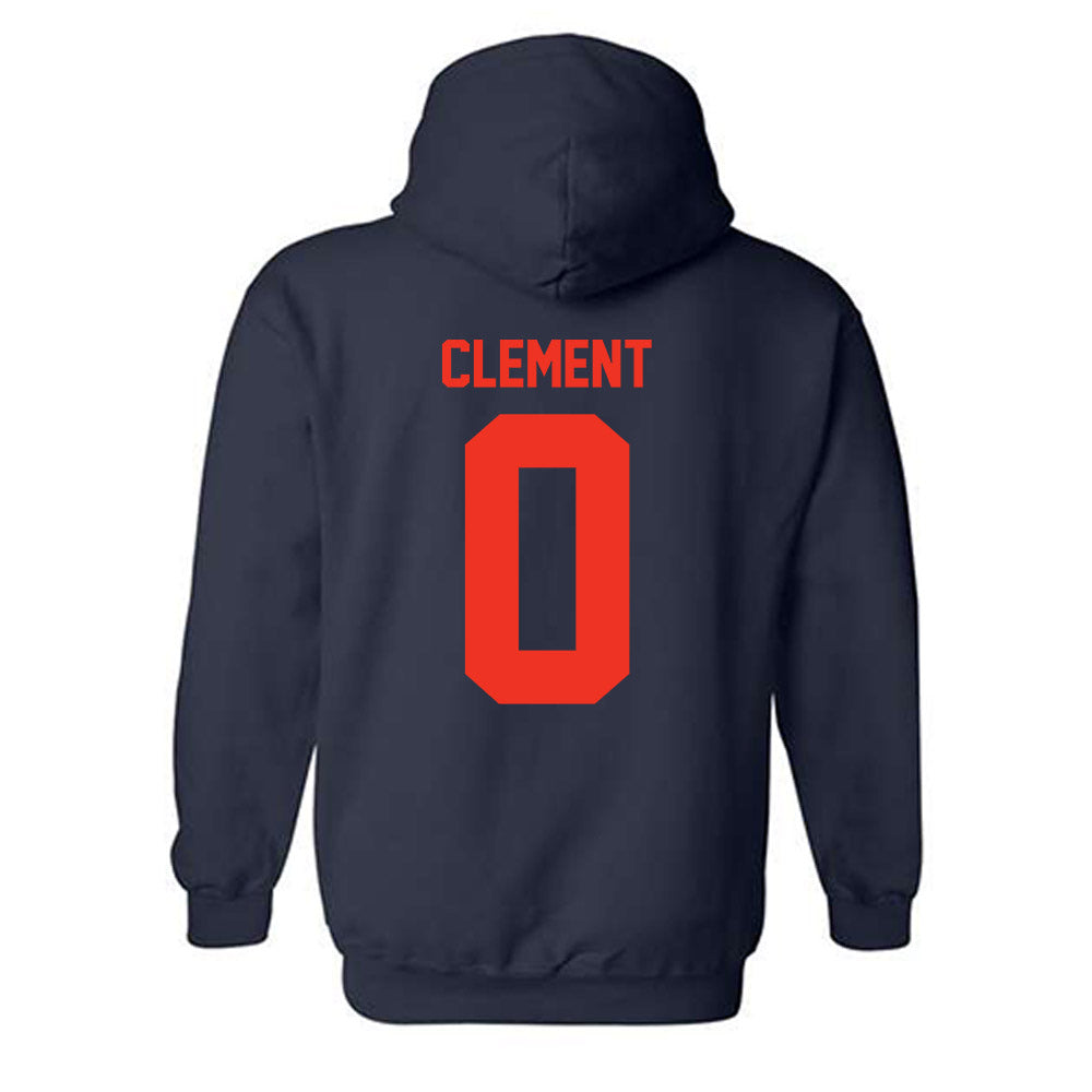 Syracuse - NCAA Football : David Clement - Classic Shersey Hooded Sweatshirt-1