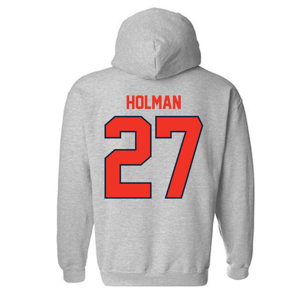 Syracuse - NCAA Men's Soccer : Garrett Holman - Classic Shersey Hooded Sweatshirt-1