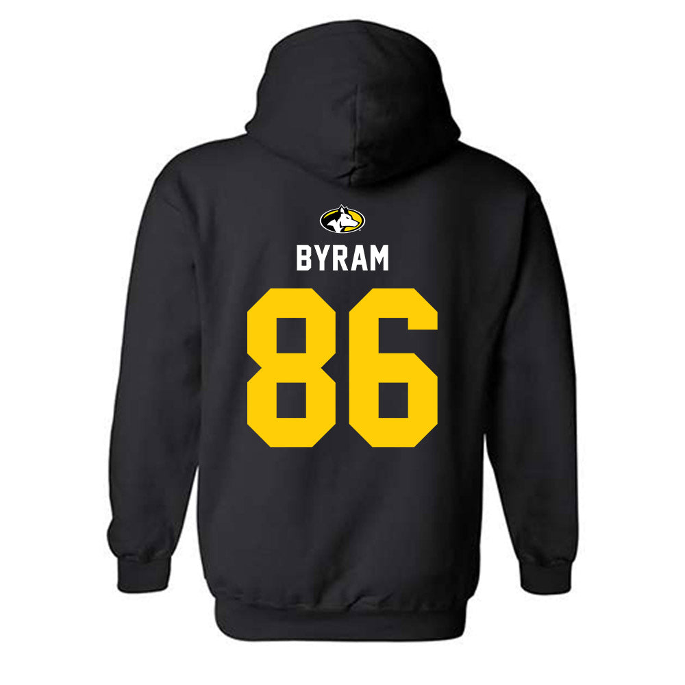 Michigan Tech - NCAA Football : Connor Byram - Generic Shersey Hooded Sweatshirt-1