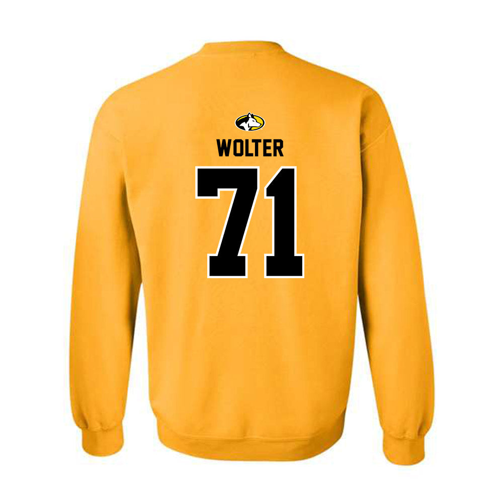Michigan Tech - NCAA Football : Mason Wolter - Generic Shersey Crewneck Sweatshirt-1