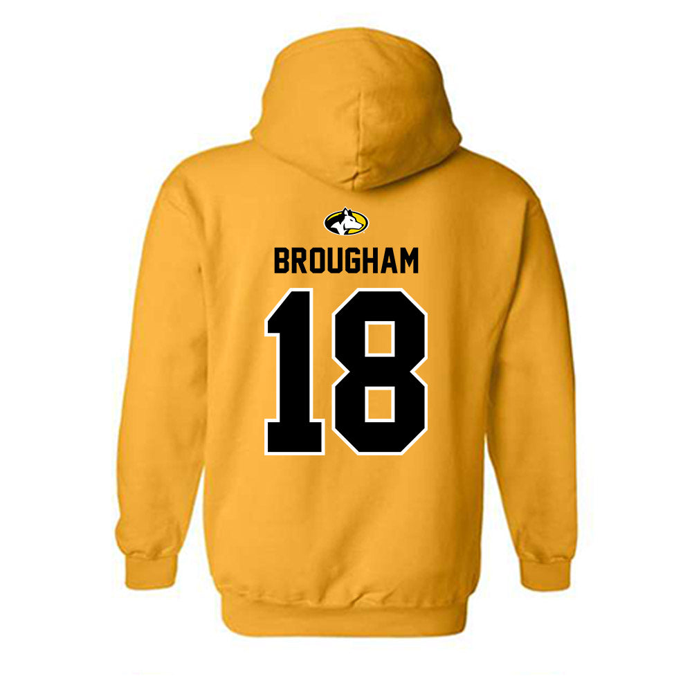 Michigan Tech - NCAA Women's Soccer : Melanie Brougham - Generic Shersey Hooded Sweatshirt-1