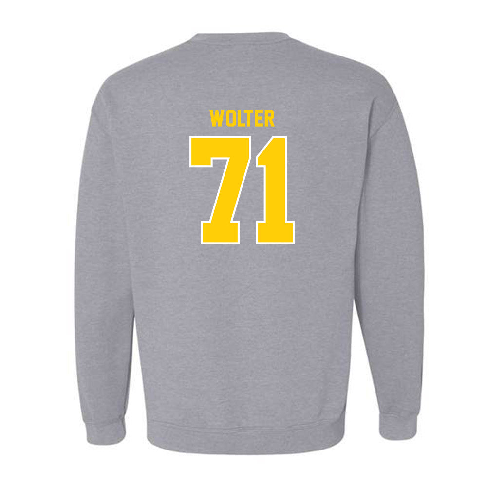 Michigan Tech - NCAA Football : Mason Wolter - Generic Shersey Crewneck Sweatshirt-1